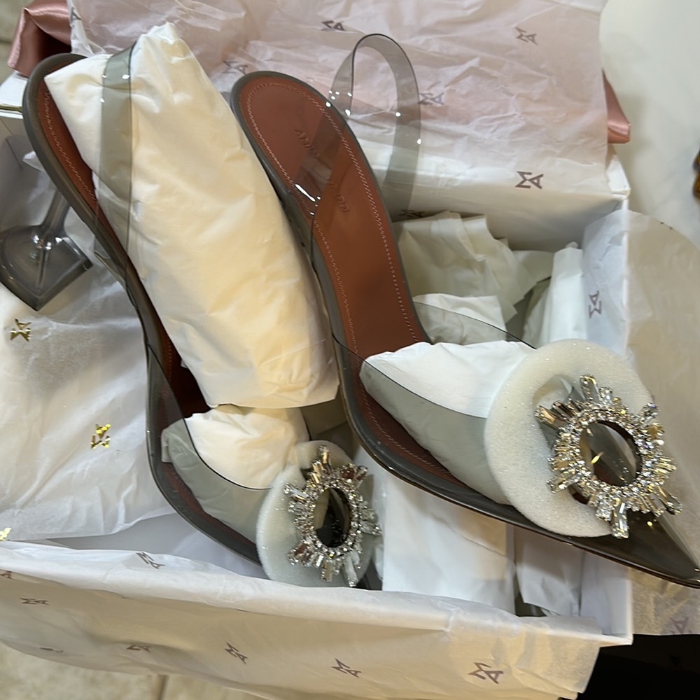 Amina muaddi pvc begum pumps